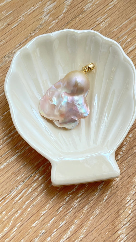 Large Pink BaroquePearl Pendant